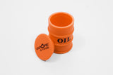 vaporsandthings.com:Vapors & Things 1.6in Orange Oil Drum Silicone Container