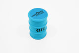 vaporsandthings.com:Vapors & Things 1.6in Blue Oil Drum Silicone Container