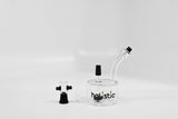 vaporsandthings.com:5.5" Black Mini Bubbler w. Single Fixed Showerhead