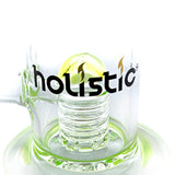 vaporsandthings.com:Holistic Bubbler with Stacked Perc. Bent Mouthpiece. Slyme