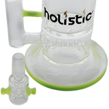 vaporsandthings.com:Holistic Bubbler with Fixed Inline Barrel Perc and Disc Perc. Slyme.