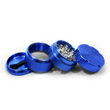 vaporsandthings.com:6pk 1.5" Aluminum Grinder, 4 part, Blue
