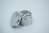 vaporsandthings.com:6pk 2.5" Aluminum Grinder, 4 part, Silver
