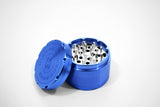 vaporsandthings.com:6pk Highper Shredder 2.5" Aluminum Grinder, 4 part, Blue