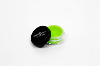 vaporsandthings.com:Vapors & Things 1.2in Green Silicone Lined Acrylic Container