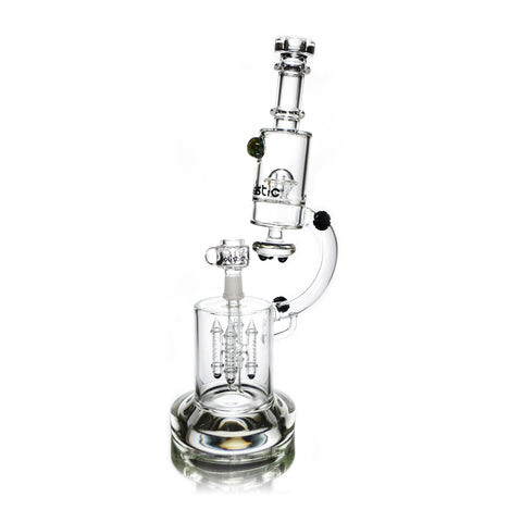 vaporsandthings.com:Holistic Microscope 5 Perc Waterpipe. Heady Glass. Clear.