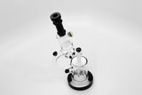 vaporsandthings.com:Holistic Microscope 5 Perc Waterpipe. Heady Glass. Black.