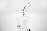 vaporsandthings.com: 10  Clear Holistic Bubbler with Hourglass Perc and Plastic Fill Lid