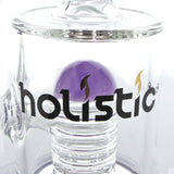 vaporsandthings.com:Holistic Bubbler with Stacked Perc. Bent Mouthpiece. Wisteria.